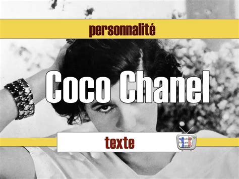 bisou sur ka bouche avec la langue coco chanel|Coco Chanel texte FLE .